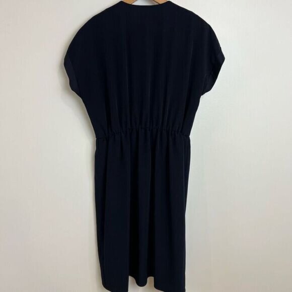 Vintage Elisa Cavaletti Club Women’s Medium Faux Wrap Gold Embellished Dress - Picture 6 of 12